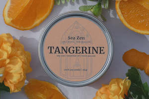 Tangerine essential oil candle