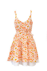 South Of Eden Danger Birds: Santa Barbara Mini Dress - Flower Power