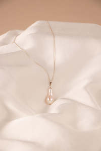 Eden Jewellery: Baroque Pearl Necklace - Sterling Silver