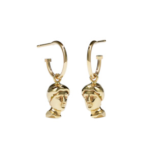 Sale Leather Goods Jewellery: Babelogue Venus Earrings - Gold Plated