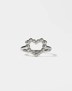 Rings: Fizzy Heart Ring - Silver