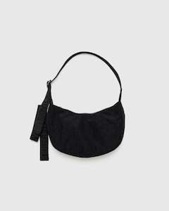 Full Price: Small Nylon Crescent Bag - Black