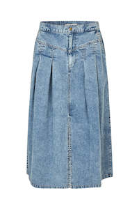 Isla Midi Skirt - Light Blue