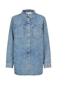 Lollys Laundry: Meg Shirt - Light Blue