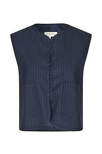 Lollys Laundry: Abbey Vest - Dark Navy