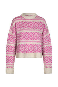 Coats Jackets Knits: Lottie Jumper - Pink