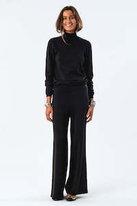 Lollys Laundry: Agadir Pant - Black Lurex