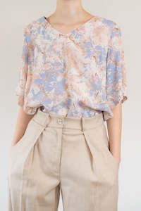 Sale Tops: Eden V-neck Top - Skyfall