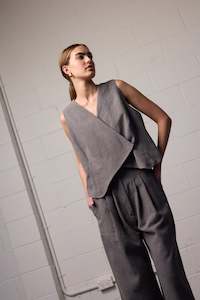 Vests 1: Sylvia Vest - Slate