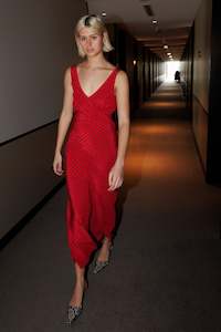 Plunge Bias Dress - Gia Rossa