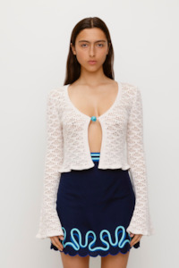 Sale Tops: Amara Knit Cardigan - Creme