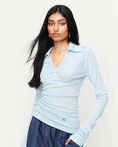 Louise Knit Top - Blue
