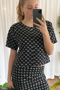 Olympia Top - Black/White