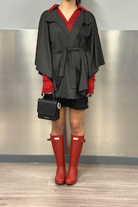 Octavia Wrap Coat - Check