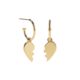 Broken Heart Signature Hoops - Gold Plated