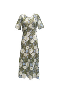 Dara Dress - Botanic Sage Lace