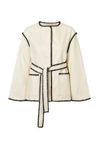 Coats Jackets Knits: Gloriana Kimono - Off White
