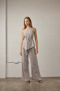 Pants: Rhea Pants - Natural Stripe