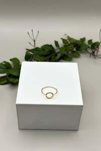 Circle Wreath Ring - Gold Plate