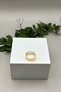 Mesh Ring - Gold Plate