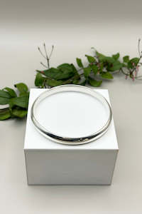 Bracelets Bangles: Bangle 8mm x 65mm - Silver