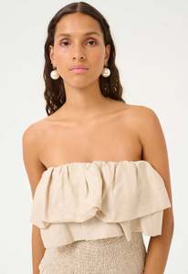 Sleeveless Tops: Vala Top - Natural