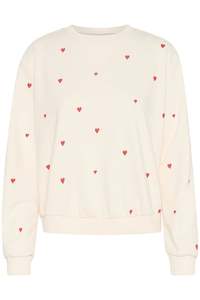 St Tropez: Dagna Sweatshirt - Ice Flame Hearts