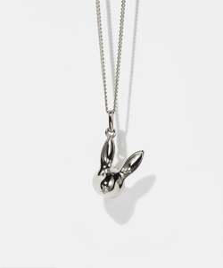 Necklaces: Bunny Charm Necklace - Sterling Silver