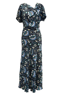 Over 500: Miranda Dress - Blue/Teal.