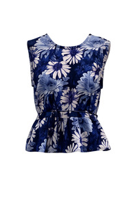 South Of Eden: Lucia Top - Porcelain Blue