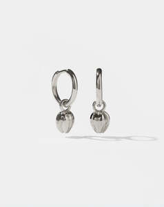 Earrings: Tulip Charm Earrings - Silver