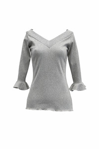 Carla Top - Grey Marle