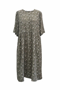 Juno Dress - Olive Pink Floral
