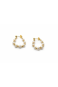 Eden Jewellery: Pearl String Hoops