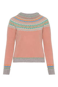 Coats Jackets Knits: Alpine Short Sweater - Honeysuckle