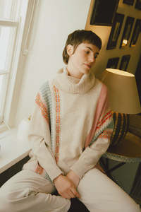 Coats Jackets Knits: Montrose Cowl Sweater - Honey