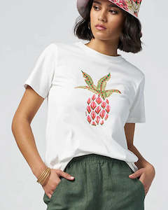 top: Sweet tee, white pineapple