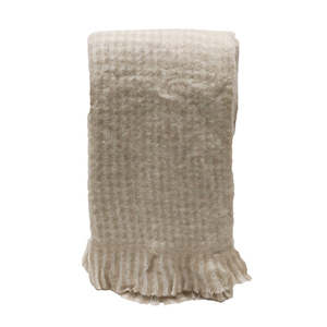 Textiles: Throw, mini herringbone