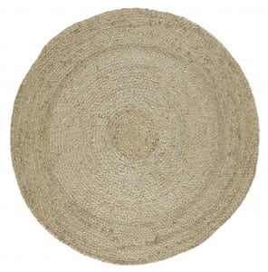 Textiles: Rug Braided Hemp Round