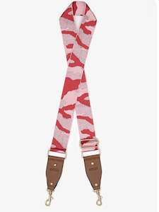 Bags: Bag Strap | Camo Pink + Red