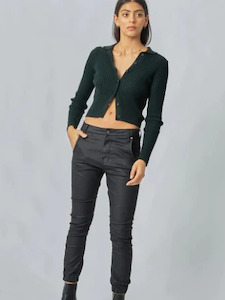 Dricoper: Coated Cuffed Jeans