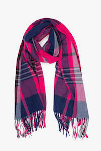 Accessories: Berry Nights plaid scarf
