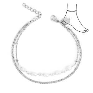 Anklet, with small pearls