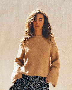 Knitwear Cardis: Cleo Knit, camel