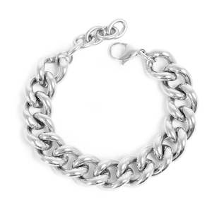 Bracelet, pure steel, panser chain