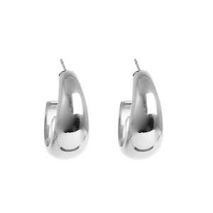 Earring, pure steel, 24mm S