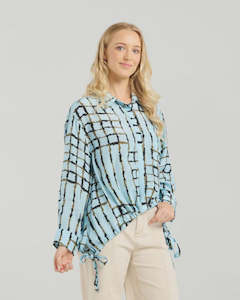 Jodi Shirt, skyline plaid