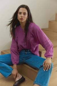 Tops: Nic trim blouse