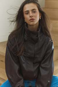 Jackets: Jude leather look bomber