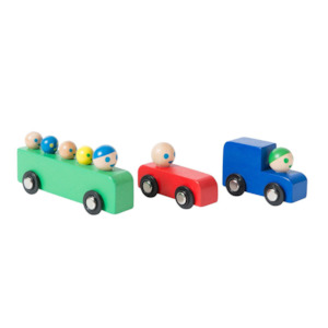 Kids 2 5 Years: Set of Wooden Cars & Bus